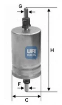 Топливный фильтр UFI (3151000)