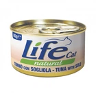 Влажный корм для кошек LifeCat с тунцом и камбалой 85 г