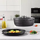 Гусятница с жаровней из литого алюминия Styleberg 7 л с мраморным покрытием (3034 ST)