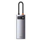 USB Type-C Хаб Baseus Metal Gleam Series 5-in-1 (3*USB3.0, 4K HDMI, Type-C) gray (CAHUB-CX0G)