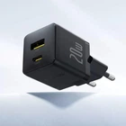 Мережевий зарядний пристрій Baseus Palm Fast Charger Type-C+USB 20W Black (P10111608113-00)
