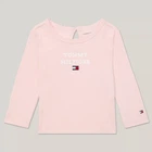 Детский лонгслив для девочки Tommy Hilfiger 591094996 80 см Розовый (1159836608)