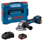 Акумуляторна кутова шліфувальна машина Bosch GWS 18V-11 S (18 В, 125 мм, 2x5 А*год) болгарка шліфмашинка КШМ з АКБ та ЗП (26226)