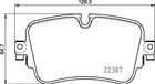 Комплект тормозных колодок, дисковый тормоз VW TOUAREG, AUDI A6, BREMBO (P85161)