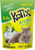 Наповнювач для котячого туалету Kotix Aroma Green Apple силікагелевий вбирний 3.8 л (1.8 кг) (6930095837455)