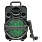Бездротова портативна колонка Bluetooth з мікрофоном KIMISO QS-1806 з RGB RTS