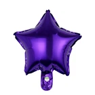 Фольгированный шар звезда 10"(25 см) фиолетовая