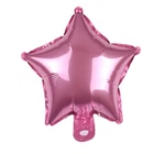 Фольгована кулька зірка 10"(25 см) рожева