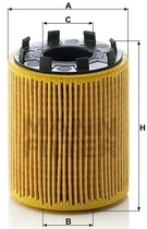 Фильтрующий элемент масляного фильтра MANN HU 713/1x