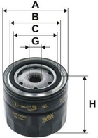 Фильтр масляный WIX Filters WL7400 (325760) (WL7400)