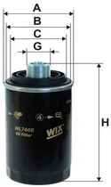 Фильтр масляный WIX Filters WL7466 (325916) (WL7466)