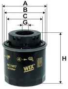 Фильтр масляный WIX Filters WL7467 (325899) (WL7467)