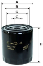 Фильтр масляный WIX Filters WL7117 (325355) (WL7117)