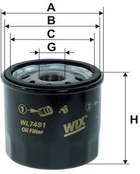 Фильтр масляный WIX Filters WL7491 (325926) (WL7491)