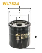 Фильтр масла WIX FILTERS 546/2 = WL7524 WIX Filters (WL7524)