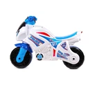 Толокар Мотоцикл Technok Toys, ручка на корпусе, широкие колеса. White and blue (68362)