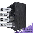 Рабочая станция PowerUp Desktop #119 Core i7 12700K / 32GB / HDD 1TB / SSD 512GB / NVIDIA Quadro RTX A2000 6GB специализированная вычислительная графическая система для архитекторов и инженеров