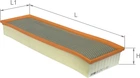 Фільтр повітряний Alpha filter Mercedes Benz 711D, 811D, Eng. 364A 4/86-, 814D Eng. 364LA (AF1747s)