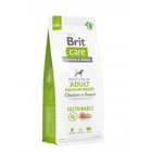 Корм для собак средних пород Brit Care Dog Sustainable Adult Medium Breed с курицей и насекомыми