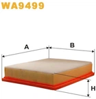 Фільтр повітряний WIX Filters Saab 9-3 (II/YS3F) (WA9499)