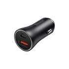 Автомобильное зарядное устройство Baseus Golden Contactor Max Dual Fast Charger Car Charger U+C 60W Dark Gray