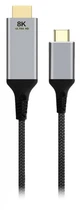 Кабель Cablexpert USB Type-C - HDMI (M/М), 2 м, черный (A-CM-HDMIM8K-2M)