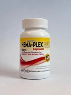Комплекс вітамінів і мінералів із залізом Natures Plus Hema-Plex 60 гелевих капсул
