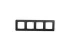 Рамка 4-местная горизонтальная Sedna Design черный SDD314804 Schneider Electric