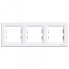 Рамка 3-местная горизонтальная Asfora белый EPH5800321 Schneider Electric