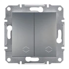Выключатель/переключатель 2кл Asfora сталь EPH0600162 Schneider Electric