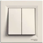 Вимикач 2-й Asfora крем EPH0300123 Schneider Electric
