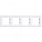 Рамка 4-местная горизонтальная Asfora белый EPH5800421 Schneider Electric