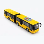 Автобус гармошка City Service жовтий 44 см WY913A/1 — інерційна іграшка з музикою та світлом