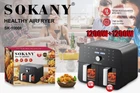 Аэрофритюрница двойная электрическая SOKANY SK-10008, 2×5 л, 2×1200 Вт