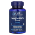 Магній LIFE EXSTENSION Magnesium Citrate 100mg, 100 вег. капс.