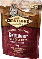 Сухий корм для кішок Carnilove Cat Raindeer Energy & Outdoor з олениною та диким кабаном