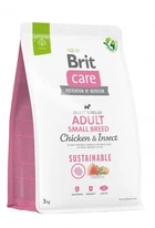 Корм для собак малых пород Brit Care Dog Sustainable Adult Small Breed с курицей и насекомыми