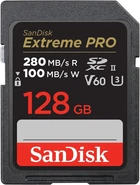 SanDisk Карта памяти SD 128GB C10 UHS-II U3 R280/W100MB/s Extreme Pro V60