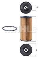 Масляный фильтр Knecht/MAHLE (OX1308D)