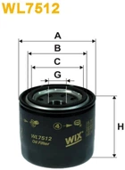 Фільтр оливи WIX Filters Hyundai i30 II, i40, ix20, ix35, Santa Fe III / Grand Santa Fe, Veloster, Kia Carens IV, Ceed II, Rio III, Sorento II, Soul II, Sportage III (WL7512)