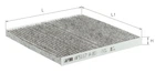 Фильтр салона Alpha Filter угольный Toyota Prius, Yaris I, Avensis, Subaru Legacy III, Outback II, Tribeca, Lexus (AF5117A)