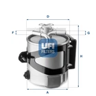 Фильтр топливный UFI 55.430.00
