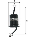 Топливный фильтр WIX FILTERS WF8080 KIA Shuma; Mazda 626 0K21020490, 0K20120490, B3H720490