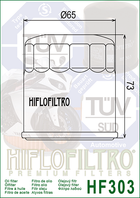 Фильтр масляный HIFLO FILTRO (HF303)
