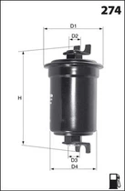 Фільтр палива Mecafilter ELE6040 Mecafilter (ELE6040)