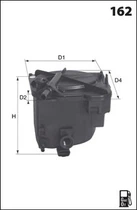 Фильтр топливный Mecafilter ELG5297 Mecafilter (ELG5297)