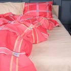 Простынь MirSon King Size 220x240 см 17-0783 Checkered Flame Бязь (2200011274683)