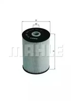 Фільтр паливний Knecht/Mahle VW Touran 1.9-2.0 03-10; Caddy 1.6-2.0 04-15 ( KX228D )
