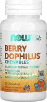 Пробіотики для дітей Berry Dophilus Now Foods смак ягід 2 млрд КУО 60 жувальних таблеток (NOW-02936)