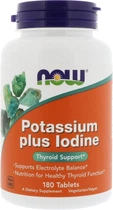 Минерал йодид калия Now Foods Potassium Plus Iodine 180 таблеток (NOW-01452)